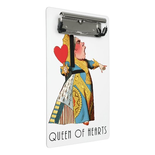 Alice in Wonderland Queen of Hearts Mini Klembord (Schuin)