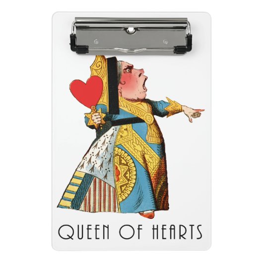 Alice in Wonderland Queen of Hearts Mini Klembord (Voorkant)
