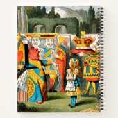 Alice in Wonderland Queen of Hearts Notitieboek (Achterkant)