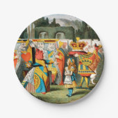 Alice in Wonderland Queen of Hearts Papieren Bordje (Voorkant)