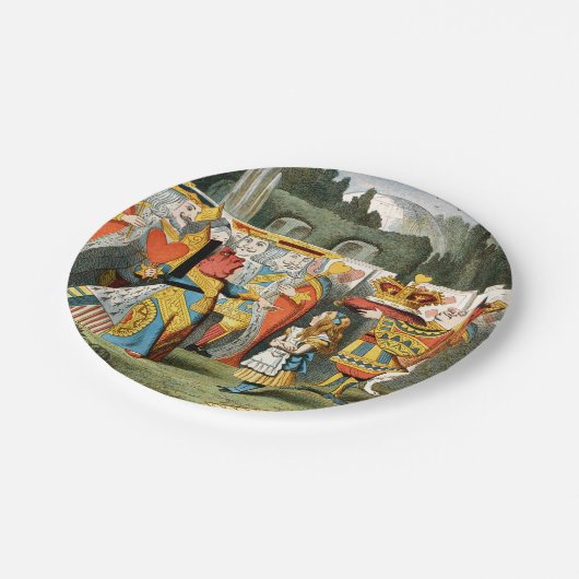 Alice in Wonderland Queen of Hearts Papieren Bordje (Gekanteld)