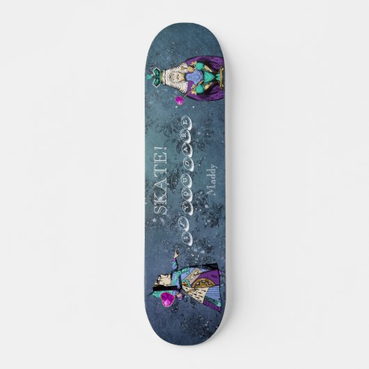  Alice in Wonderland Queen of Hearts Persoonlijk Skateboard (Voorkant)