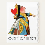 Alice in Wonderland Queen of Hearts Planner (Achterkant)