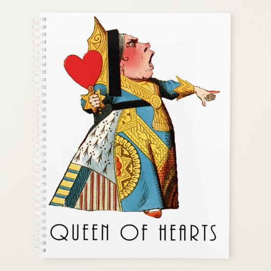 Alice in Wonderland Queen of Hearts Planner (Voorkant)