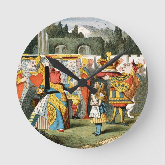 Alice in Wonderland Queen of Hearts Ronde Klok (Voorkant)