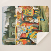 Alice in Wonderland Queen of Hearts Sherpa Deken (Voorkant (horizontaal))