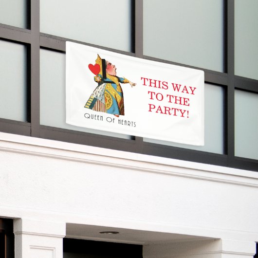 Alice in Wonderland Queen of Hearts Spandoek (Buitenkant Gebouw)