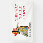 Alice in Wonderland Queen of Hearts Spandoek (Verticaal)