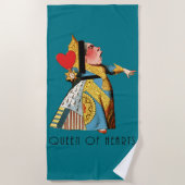 Alice in Wonderland Queen of Hearts Strandlaken (Voorkant)