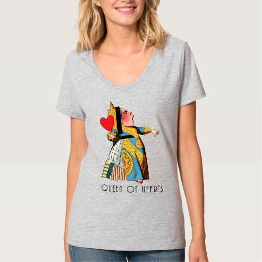 Alice in Wonderland Queen of Hearts T-shirt (Voorkant)