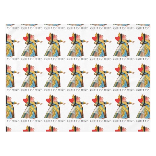 Alice in Wonderland Queen of Hearts Tafelkleed (Voorkant (Horizontaal))