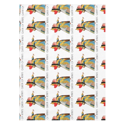 Alice in Wonderland Queen of Hearts Tafelkleed (Voorkant)