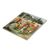 Alice in Wonderland Queen of Hearts Tegeltje (Zijkant)