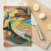 Alice in Wonderland Queen of Hearts Theedoek (Quarter Fold)