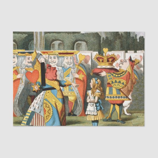 Alice in Wonderland Queen of Hearts Tissuepapier (Voorkant)