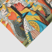 Alice in Wonderland Queen of Hearts Tissuepapier (Detail)