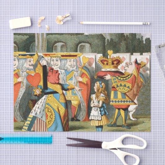 Alice in Wonderland Queen of Hearts Tissuepapier (Craft)