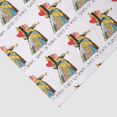 Alice in Wonderland Queen of Hearts Tissuepapier (Detail)
