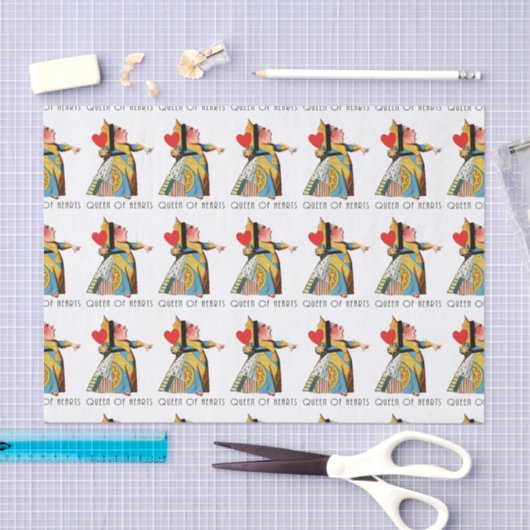 Alice in Wonderland Queen of Hearts Tissuepapier (Craft)