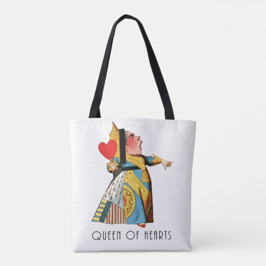 Alice in Wonderland Queen of Hearts Tote Bag (Achterkant)