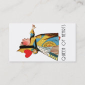 Alice in Wonderland Queen of Hearts Visitekaartje (Achterkant)
