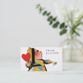 Alice in Wonderland Queen of Hearts Visitekaartje (Staand voorkant)