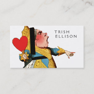 Alice in Wonderland Queen of Hearts Visitekaartje