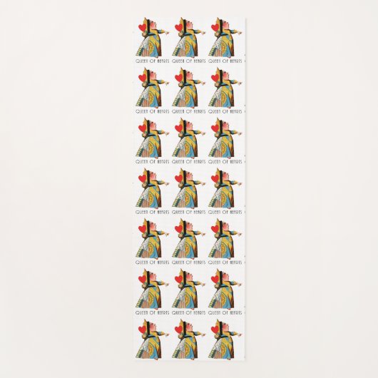 Alice in Wonderland Queen of Hearts Yogamat (Voorkant)