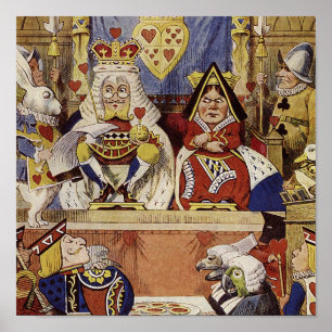 Alice in Wonderland Queen's Court Print