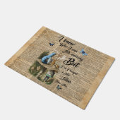Alice in Wonderland Quote dictionary Art Deurmat (Schuin)