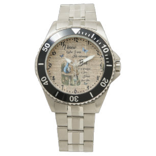 Alice in Wonderland Quote  dictionary Art Horloge