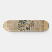 Alice in Wonderland Quote dictionary Art Persoonlijk Skateboard (Horizontaal)