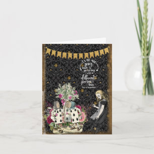  Alice in Wonderland Quote en Kaarten Notitiekaartje