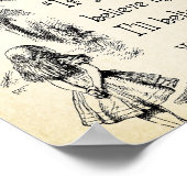 Alice in Wonderland Quote - Ik geloof in jou - C Poster (Hoek)