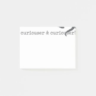 Alice in Wonderland Quote Shirt Curiouser Lewis Post-it® Notes