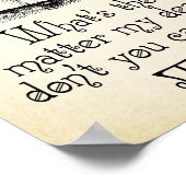 Alice in Wonderland Quote - Tea - Mad Hatter Quote Poster (Hoek)