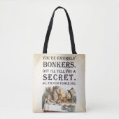Alice in Wonderland Quote Tote Bag (Voorkant)