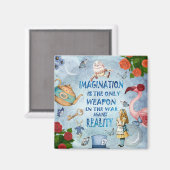 Alice in Wonderland Quote - Verbeelding Magneet (Voorkant / Achterkant)
