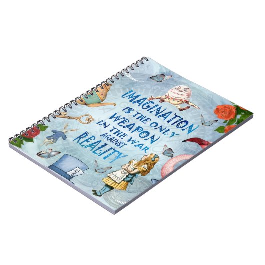Alice in Wonderland Quote - Verbeelding Notitieboek (Linkerzijde)