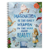 Alice in Wonderland Quote - Verbeelding Notitieboek (Voorkant)