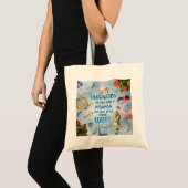 Alice in Wonderland Quote - Verbeelding Tote Bag (Voorkant (product))