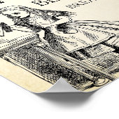 Alice in Wonderland Quote - Zes onmogelijke dingen Poster (Hoek)