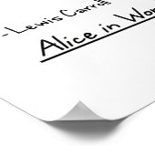 Alice in Wonderland Quotes Poster (Hoek)