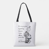 Alice in Wonderland Quotes Tote Bag (Achterkant)