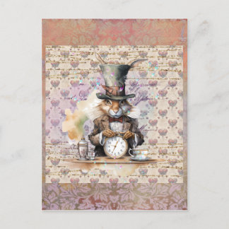 Alice in Wonderland Rabbit Briefkaart