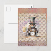 Alice in Wonderland Rabbit Briefkaart (Voorkant / Achterkant)