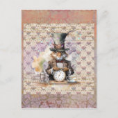 Alice in Wonderland Rabbit Briefkaart (Voorkant)
