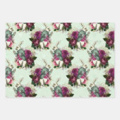 Alice in Wonderland Rabbit Green Inpakpapier Vel (Voorkant)