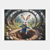 Alice in Wonderland: Rabbit jump! - Decoupage  Inpakpapier Vel (Voorkant)