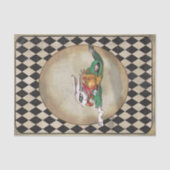 Alice in Wonderland Rabbit Jumping Tissuepapier (Voorkant)